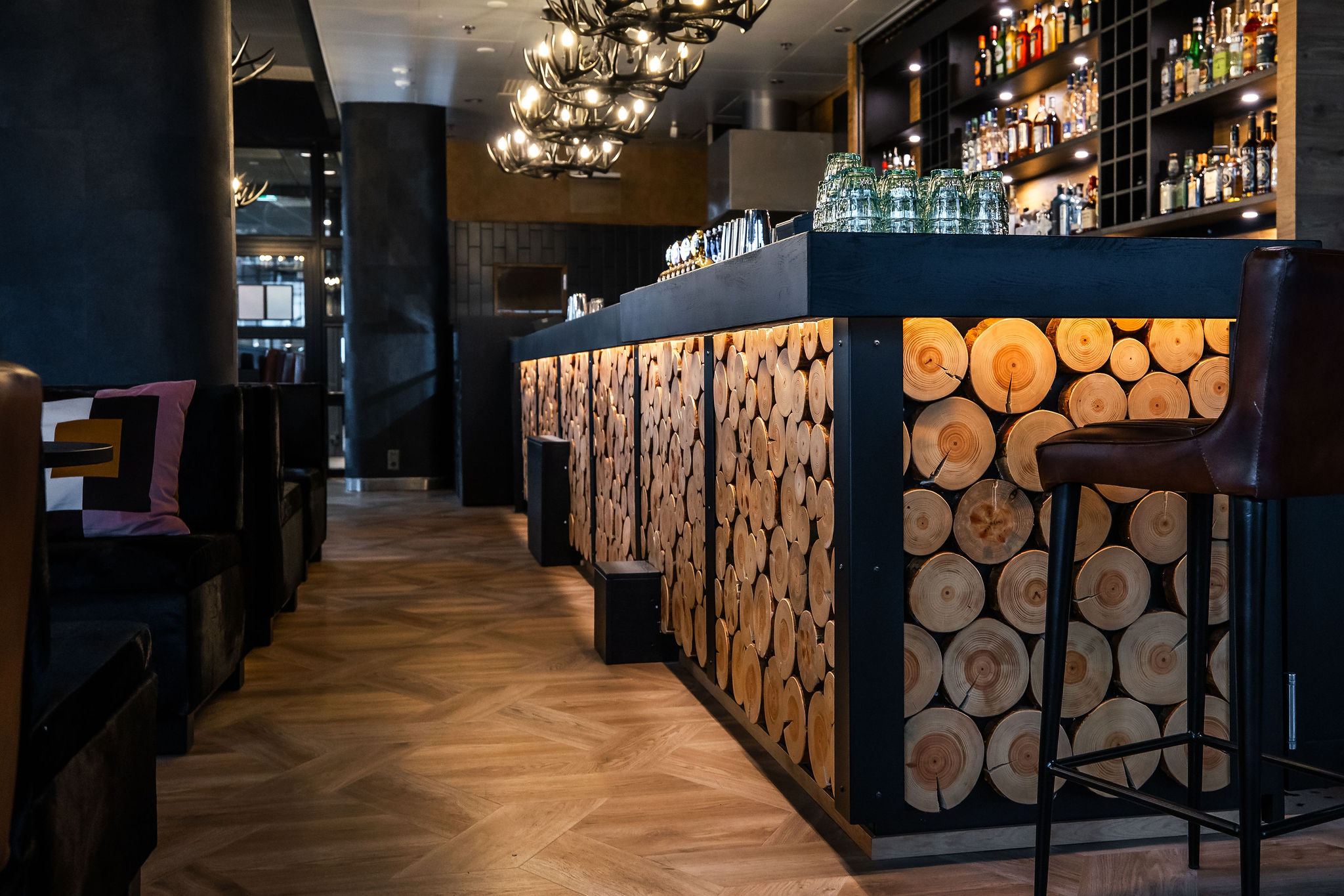 The bar at Nook Lounge Santas Hotel Rovaniemi