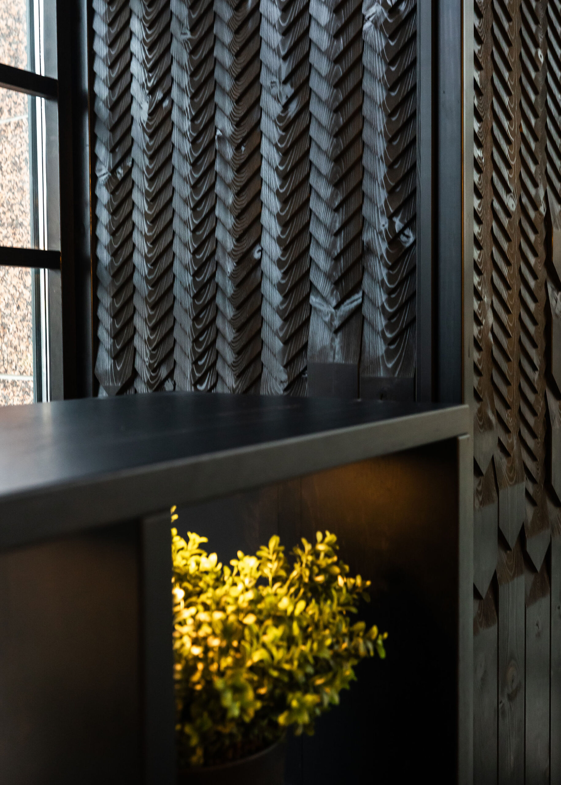 Wood panel at Nook Lounge Santas Hotel Rovaniemi